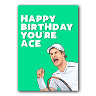 You're Ace Tennis Birthday Card